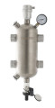 Гидрострелка Valtec VT.VAR05.SS.07 1 1/4″ Ду32 Ру10, корпус - нержавеющая сталь AISI304, максимальная подсоединенная тепловая мощность - 200 кВт, максимальный расход теплоносителя - 8600 кг/час