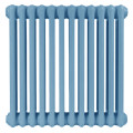 Радиатор стальной трубчатый IRSAP Tesi 6 высота 200 мм, 27 секций, присоединение резьбовое - 1/2″, подключение - боковое T02, теплоотдача 1296 Вт, на ножках, цвет - нежно-голубой