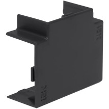 Угол Т-образный IEK Элекор КМТ 16x25 для кабель-канала, корпус - пластик, комплект 4 шт, цвет - черный